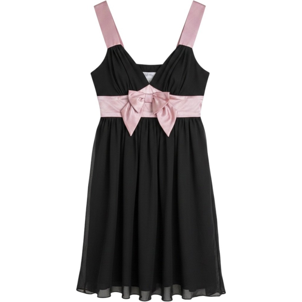 Speechless Cocktail Dress Womens M Black Pink Excellent‎ Y2K Coquette Bow Party